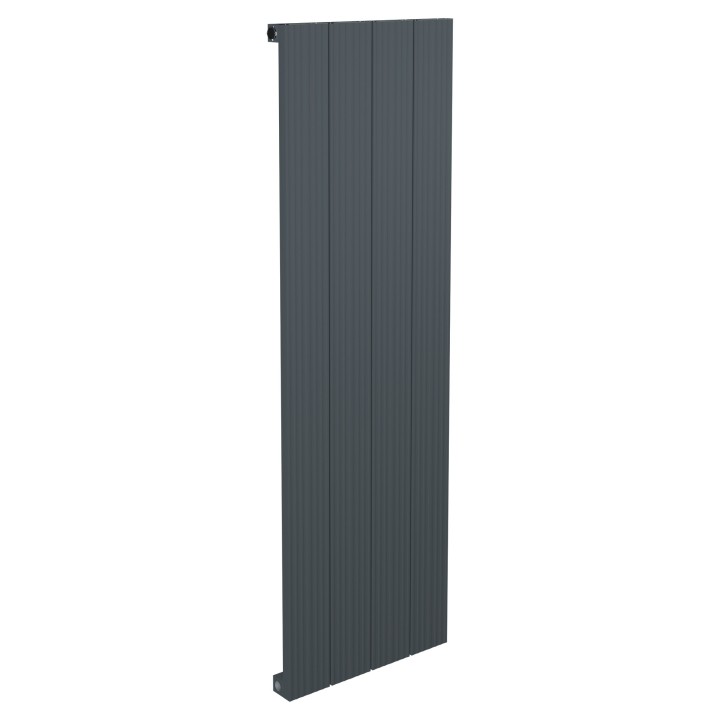 375mm x 1200mm Single Panel Anthracite Vertical Aluminium Designer Radiator