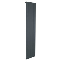 375mm x 1800mm Single Panel Anthracite Vertical Aluminium Designer Radiator
