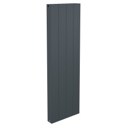 375mm x 1200mm Double Panel Anthracite Vertical Aluminium Designer Radiator