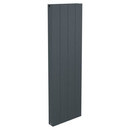 375mm x 1200mm Double Panel Anthracite Vertical Aluminium Designer Radiator