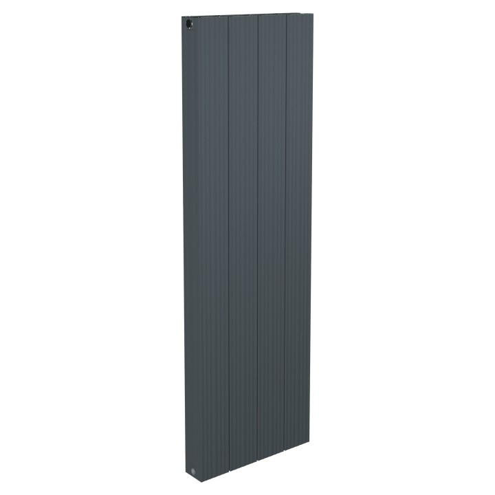 375mm x 1200mm Double Panel Anthracite Vertical Aluminium Designer Radiator