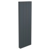 375mm x 1200mm Double Panel Anthracite Vertical Aluminium Designer Radiator