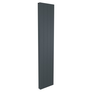375mm (w) x 1800mm (h) Newborough Anthracite Vertical Double Panel Aluminium Radiator (4 Extrusions)
