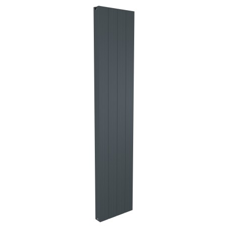 375mm x 1800mm Double Panel Anthracite Vertical Aluminium Designer Radiator