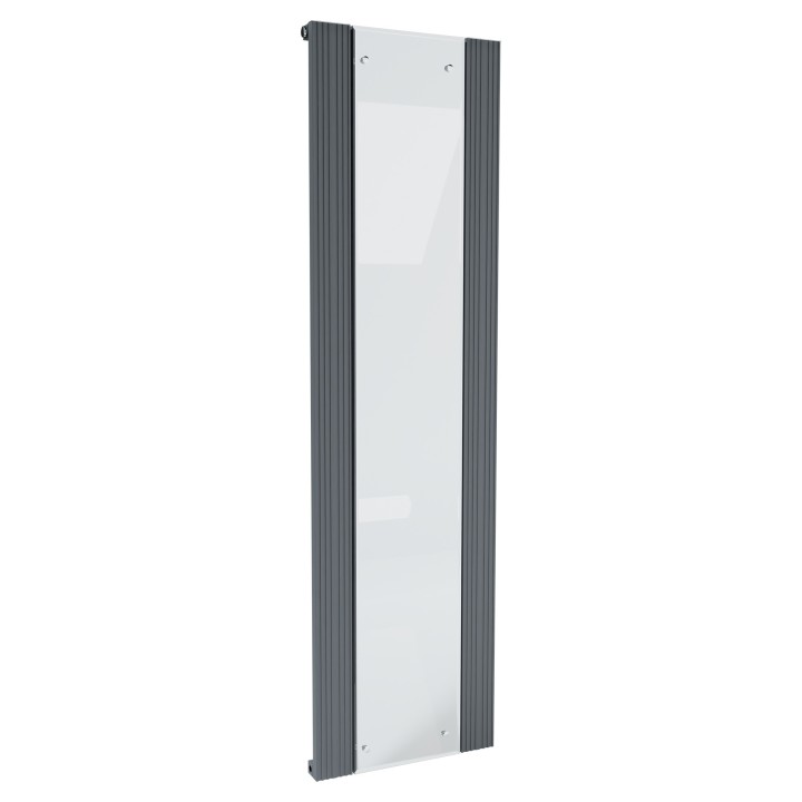 465mm x 1700mm Newborough Anthracite Aluminium Mirror Rad