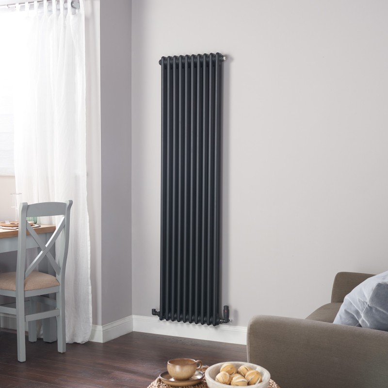Intuls Radiator Ultraheat Tubularo 2 Column Anthracite Vertical & Horizontal Radiators ...