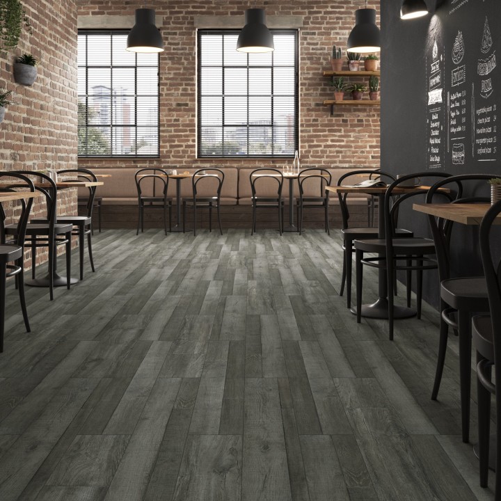 Malmo Brada Storm Rigid Senses Luxury Vinyl Flooring - 5G Click - Plank - 1220mm x 220mm - Insitu