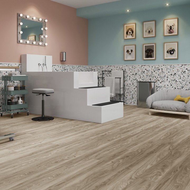 Malmo Ebba Rigid Comfort Luxury Vinyl Flooring - 5G Click - Plank - 1220mm x 220mm - Insitu