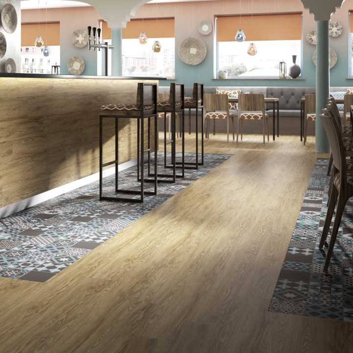 Malmo Bergen Freedom Luxury Vinyl Flooring - Stickdown - Plank - 1219mm x 184mm - Insitu