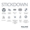 Malmo Bergen Freedom Luxury Vinyl Flooring - Stickdown - Herringbone - 610mm x 100mm