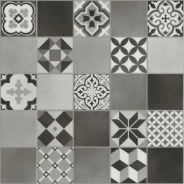 Malmo Kuvio Grey Freedom Luxury Vinyl Flooring - Stickdown - Tile - 609mm x 305mm