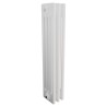 Korona 4 Column White Horizontal Radiators & Floor Mounts