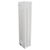 Korona 4 Column White Horizontal Radiators & Floor Mounts
