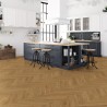 Kraus Weaveley Light Oak Rigid Core Luxury Vinyl Flooring - Click - Herringbone - 625mm x 125mm - Insitu