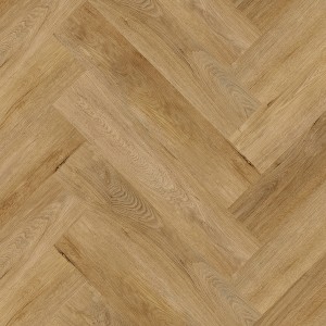 Kraus Weaveley Light Oak Rigid Core Luxury Vinyl Flooring - Click - Herringbone - 625mm x 125mm