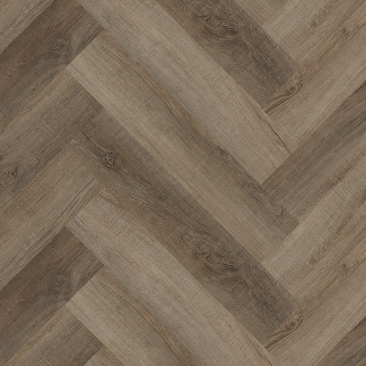Kraus Odell Oak Rigid Core Luxury Vinyl Flooring - Click - Herringbone - 625mm x 125mm