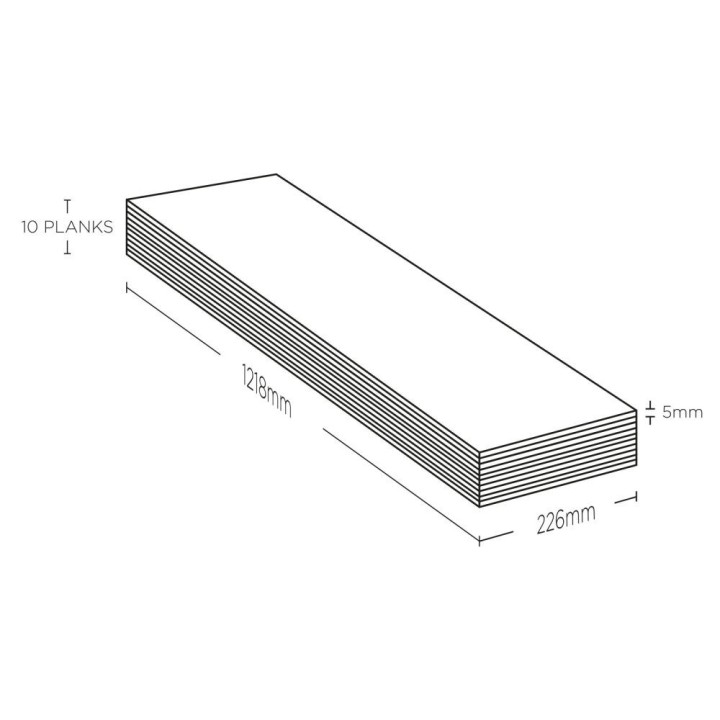 Kraus Epping Rigid Core Luxury Vinyl Flooring - Click - Plank - 1218mm x 226mm