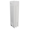Korona 4 Column White Horizontal Radiators & Floor Mounts