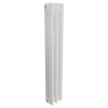 Korona 3 Column White Horizontal Radiators & Floor Mounts
