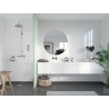Athen White Contemporary 60 x 30 Tile Effect - Fibo