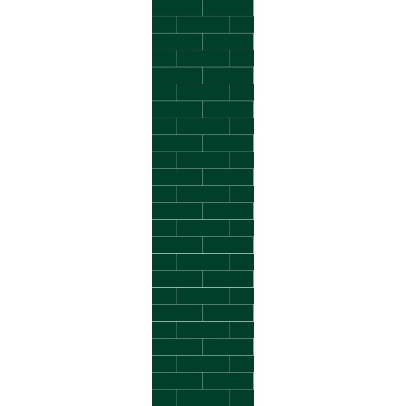 Bottle Green Metro Brick Urban Tile Effect - Fibo