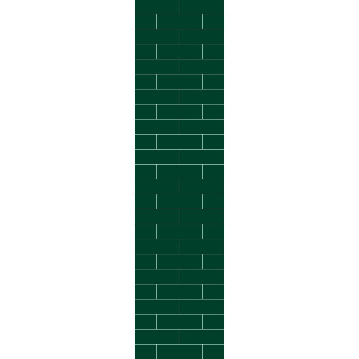 Bottle Green Metro Brick Urban Tile Effect - Fibo