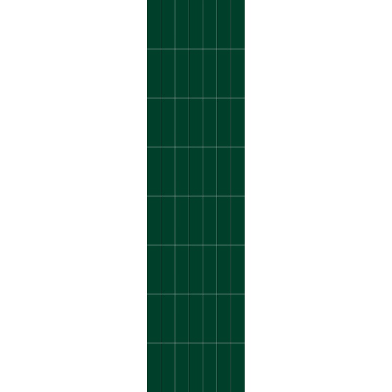 Bottle Green Stacked Subway Brick Urban Tile Effect - Fibo