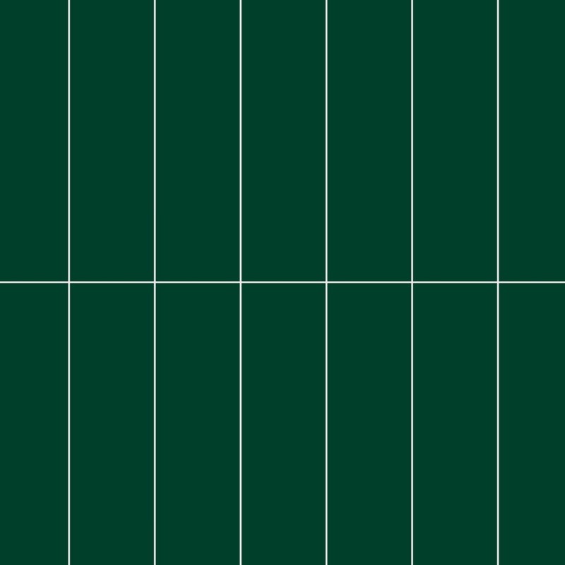 Bottle Green Stacked Subway Brick Urban Tile Effect - Fibo