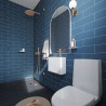 Dusty Blue Metro Brick Urban Tile Effect - Fibo