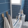 Dusty Blue Metro Brick Urban Tile Effect - Fibo
