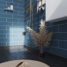 Dusty Blue Metro Brick Urban Tile Effect - Fibo