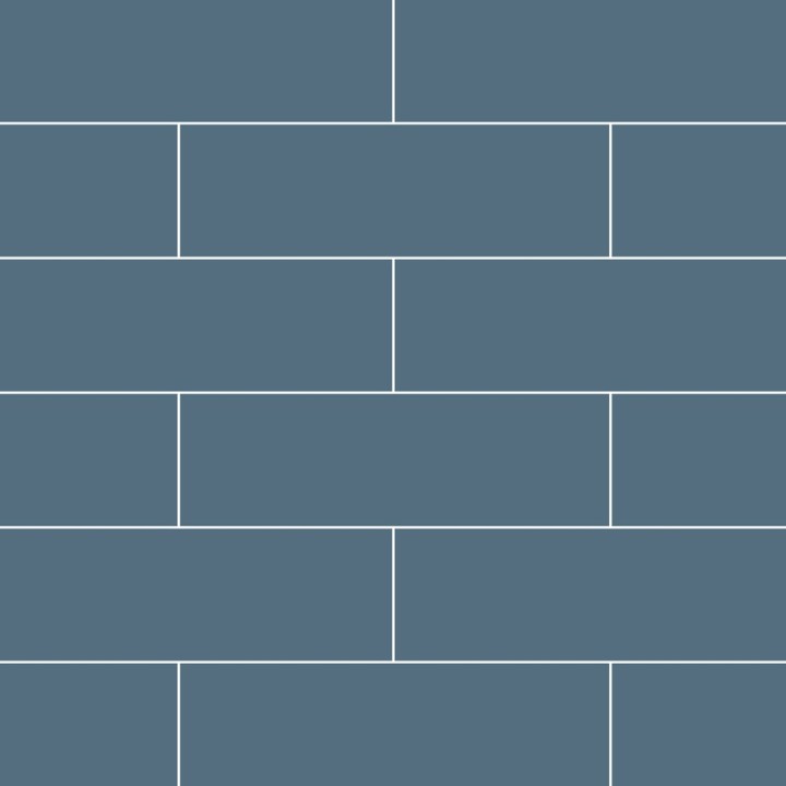 Dusty Blue Metro Brick Urban Tile Effect - Fibo