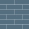 Dusty Blue Metro Brick Urban Tile Effect - Fibo