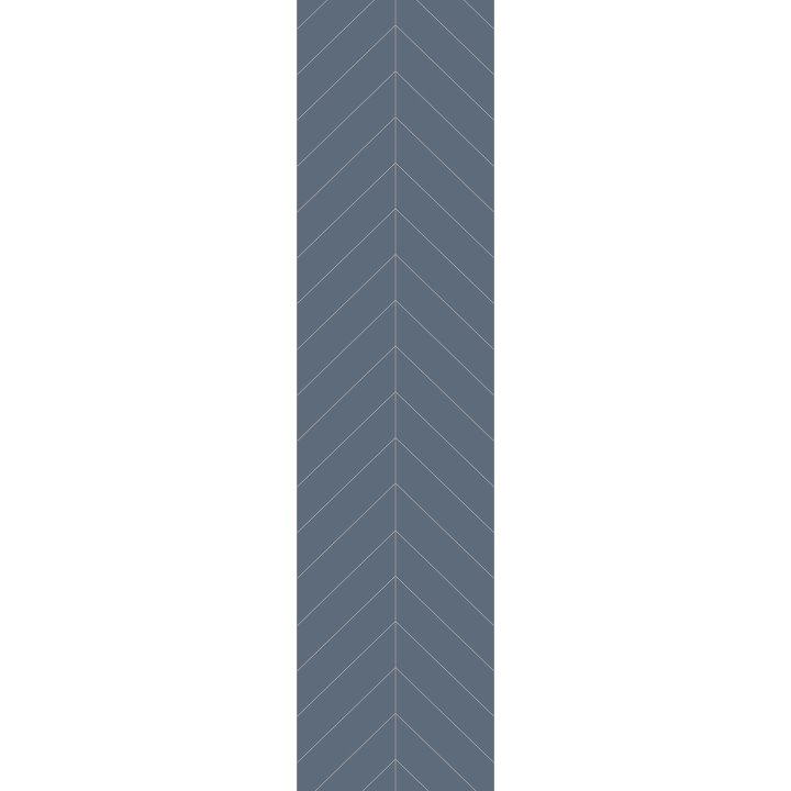 Dusty Blue Chevron Urban Tile Effect - Fibo