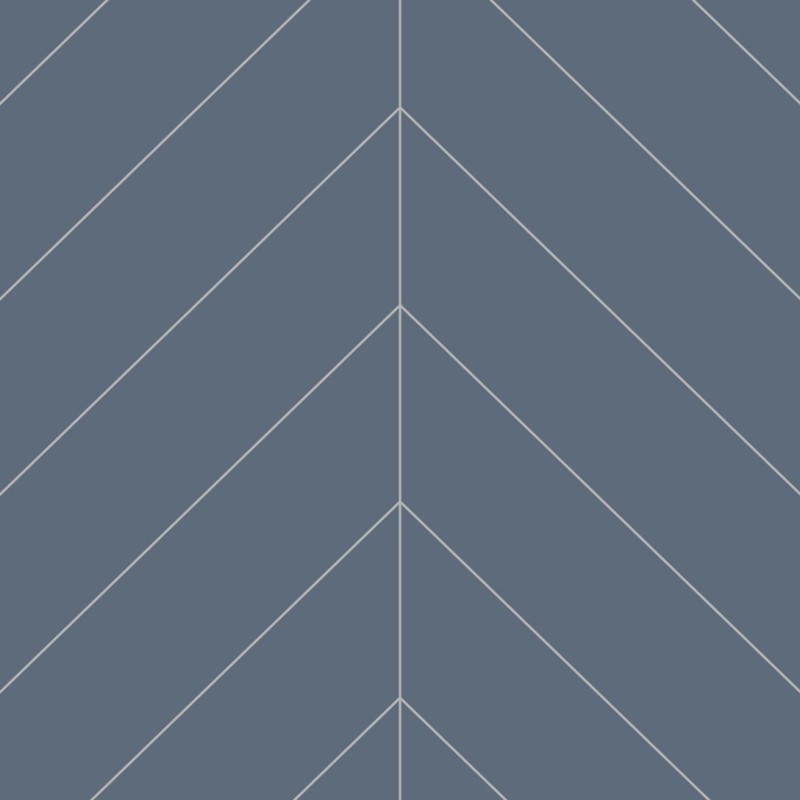 Dusty Blue Chevron Urban Tile Effect - Fibo