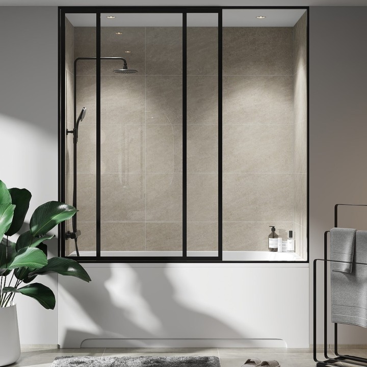 Grey Sahara Scandinavian Tile Effect - Fibo