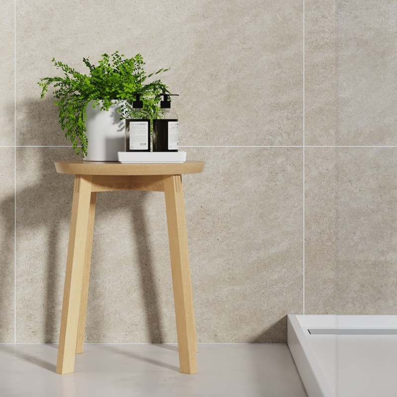 Grey Sahara Scandinavian Tile Effect - Fibo