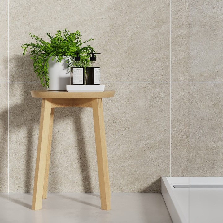 Grey Sahara Scandinavian Tile Effect - Fibo