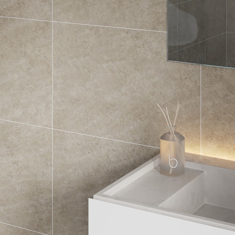 Grey Sahara Scandinavian Tile Effect - Fibo