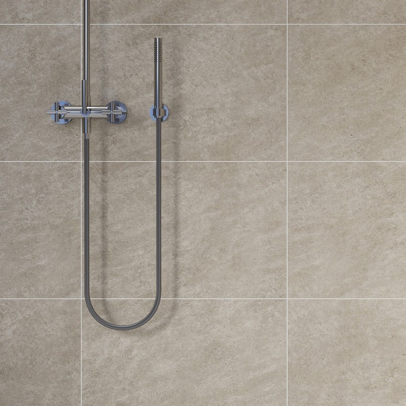 Grey Sahara Scandinavian Tile Effect - Fibo
