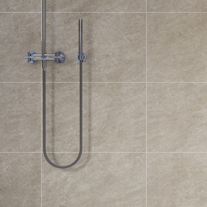 Grey Sahara Scandinavian Tile Effect - Fibo