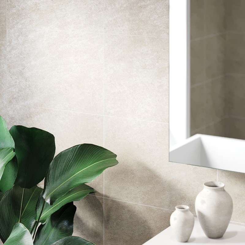 Grey Sahara Scandinavian Tile Effect - Fibo