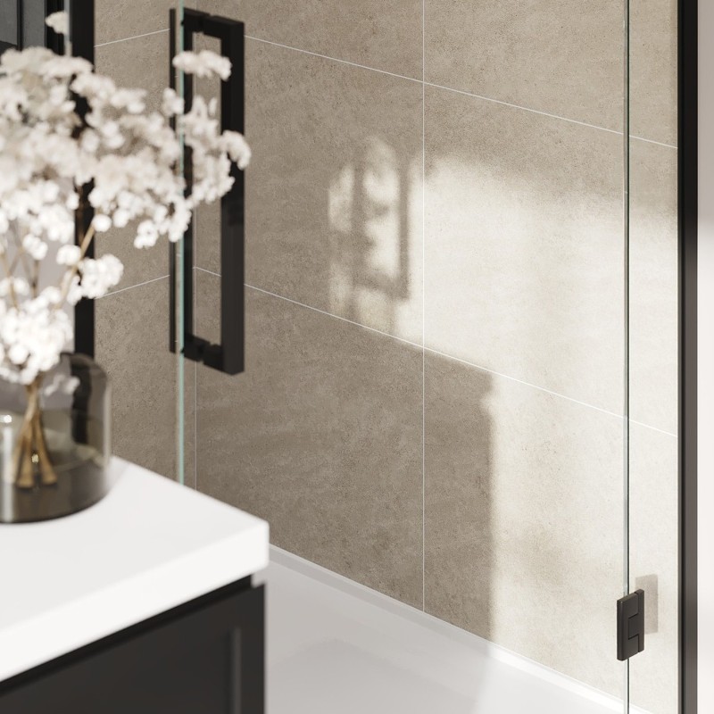 Grey Sahara Scandinavian Tile Effect - Fibo