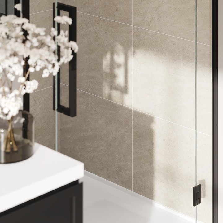 Grey Sahara Scandinavian Tile Effect - Fibo