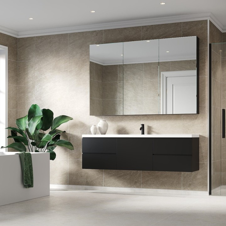 Grey Sahara Scandinavian Tile Effect - Fibo