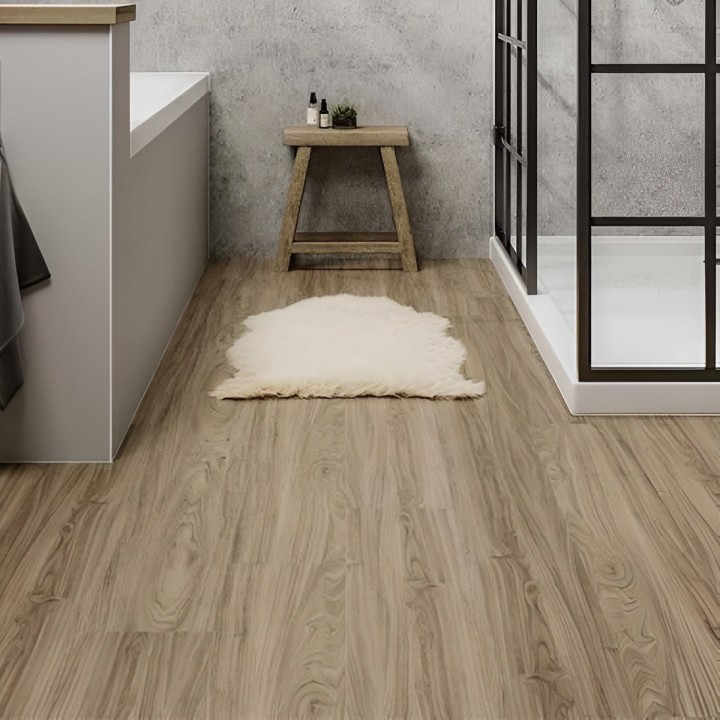Multipanel Aspen Oak Luxury Vinyl Flooring - Click - Plank - 1210mm x 190mm - Insitu