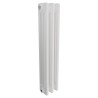 Korona 3 Column White Horizontal Radiators & Floor Mounts