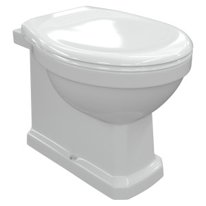 Bari Traditional Back to Wall Toilet & Standard Soft Close Seat