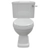 Bari Traditional Closed Coupled Open Back Toilet & Soft Close Seat