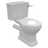 Bari Traditional Closed Coupled Open Back Toilet & Soft Close Seat